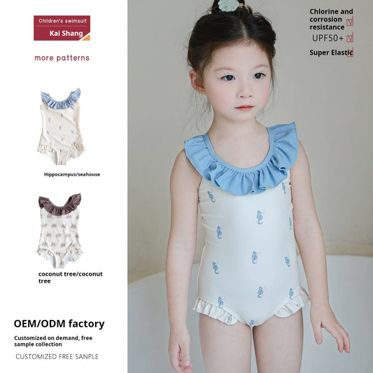 ベビー用水着 ガールズ水着 ノースリーブワンピーススイムウェア ラッシュガード【mh0009371】