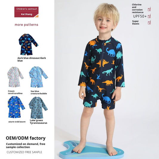 ベビー用水着 ボーイズガールズ水着 長袖つなぎスイムウェア ラッシュガード【mh0009372】