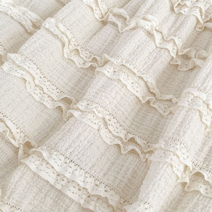 半袖ロンパース レース刺繍フリルスリーブロンパース【mh0009710】