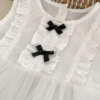 ノースリーブロンパース リボンフリルスカートノースリーブロンパース【mh0009712】