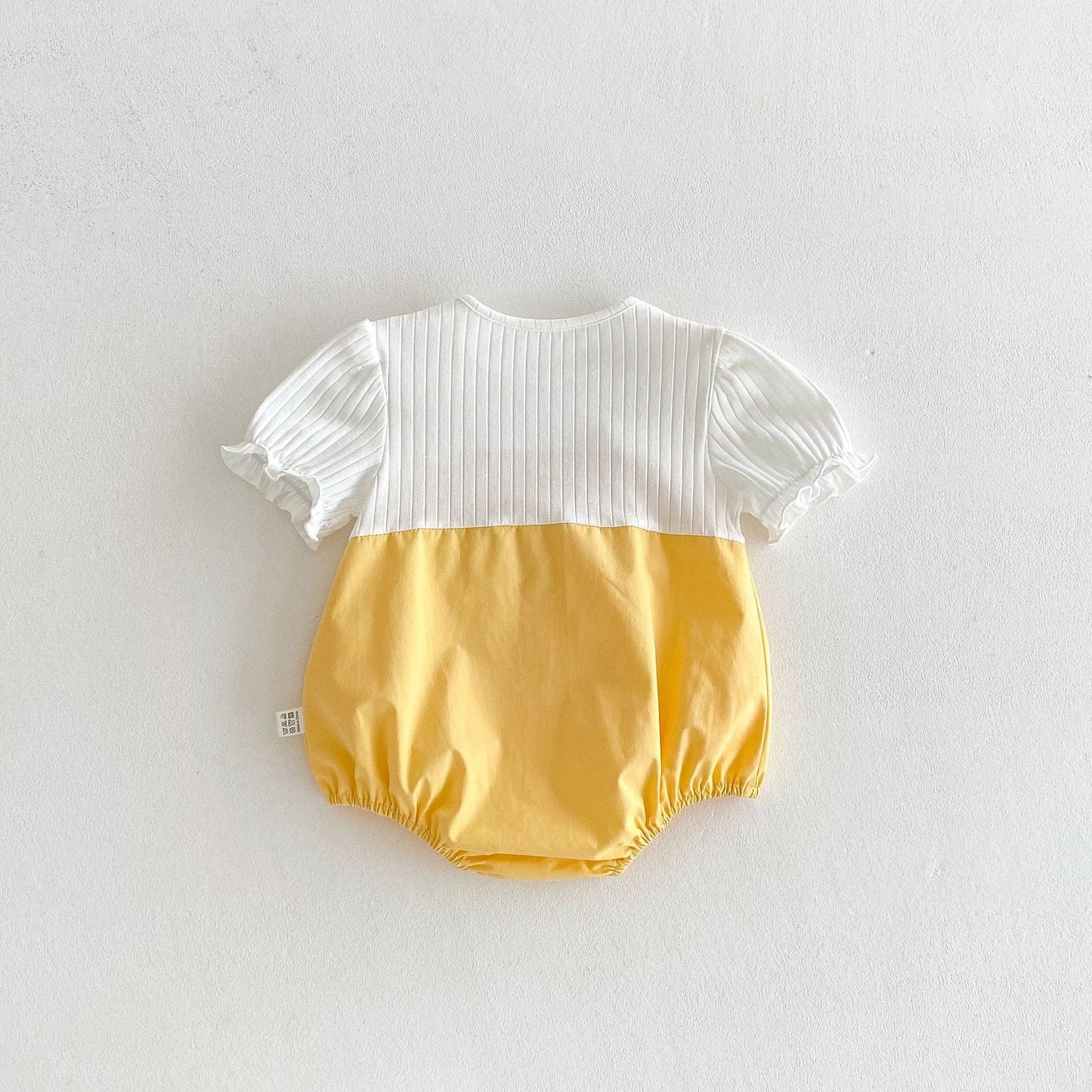 半袖ロンパース あひるアップリケドッキング半袖ロンパース【mh0009754】