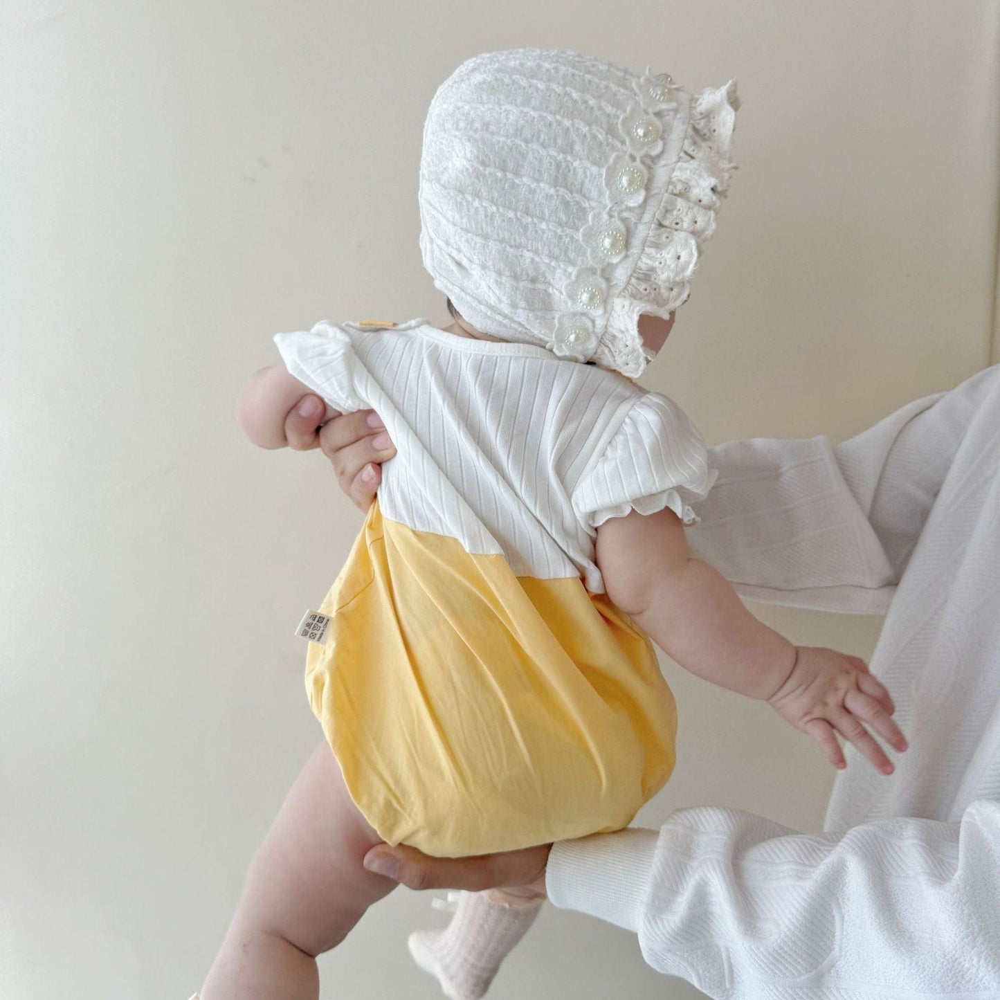 半袖ロンパース あひるアップリケドッキング半袖ロンパース【mh0009754】