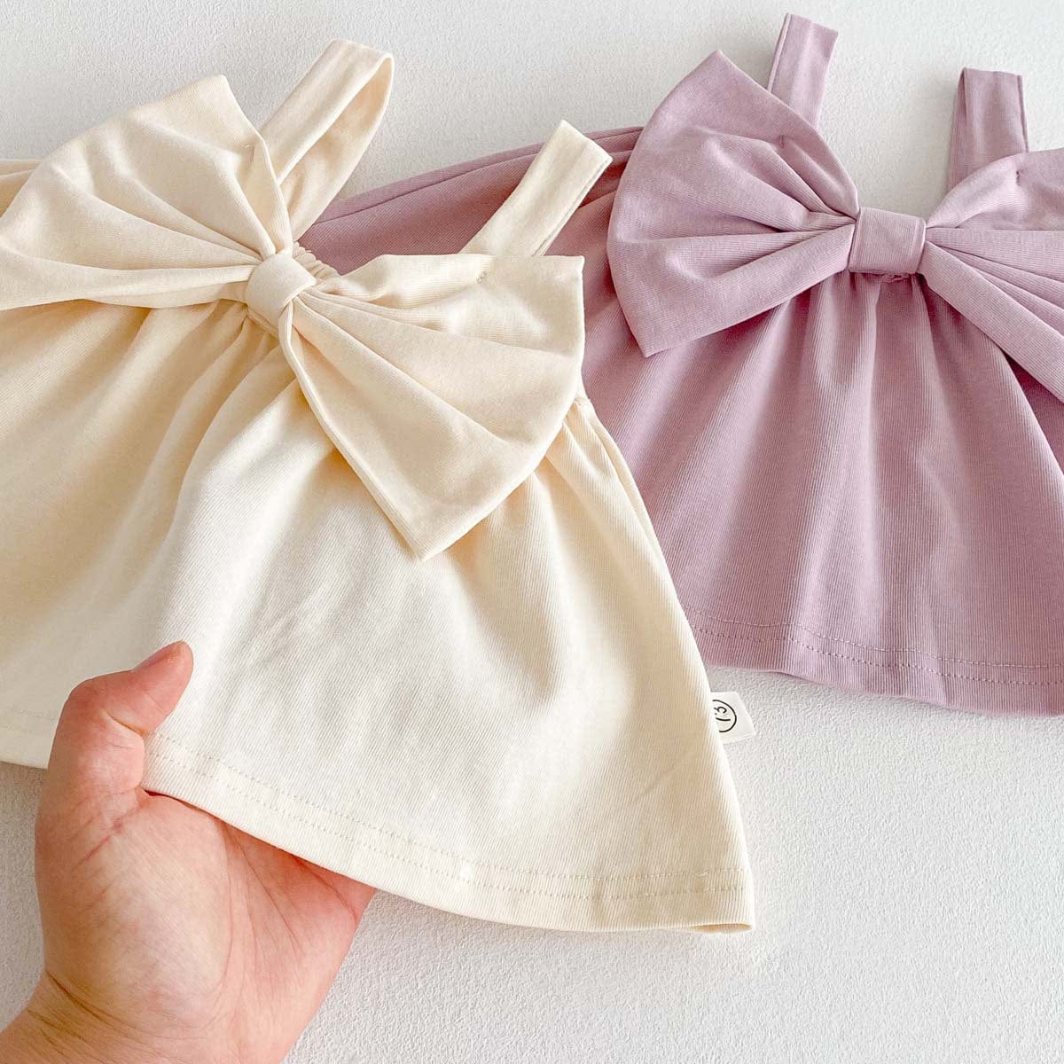 ノースリーブセットアップ ビッグリボンキャミソールトップス/リボンショートパンツ/フレアロングパンツ【mh0009761】