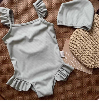 ベビー用水着 ガールズ水着 フリルガーリーワンピーススイムウェア【mh0010225】