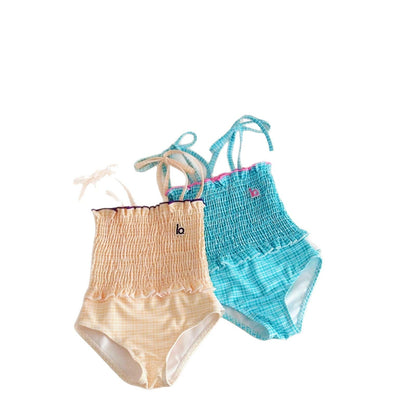 ベビー用水着 ガールズ水着 シャーリングガーリーワンピーススイムウェア【mh0010226】