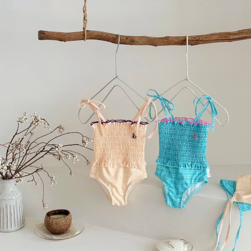 ベビー用水着 ガールズ水着 シャーリングガーリーワンピーススイムウェア【mh0010226】