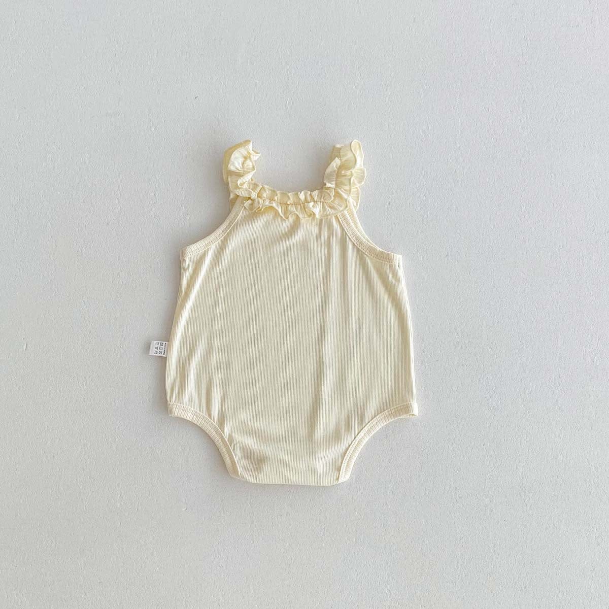 ノースリーブロンパース フリルキャミソールロンパース【mh0010305】