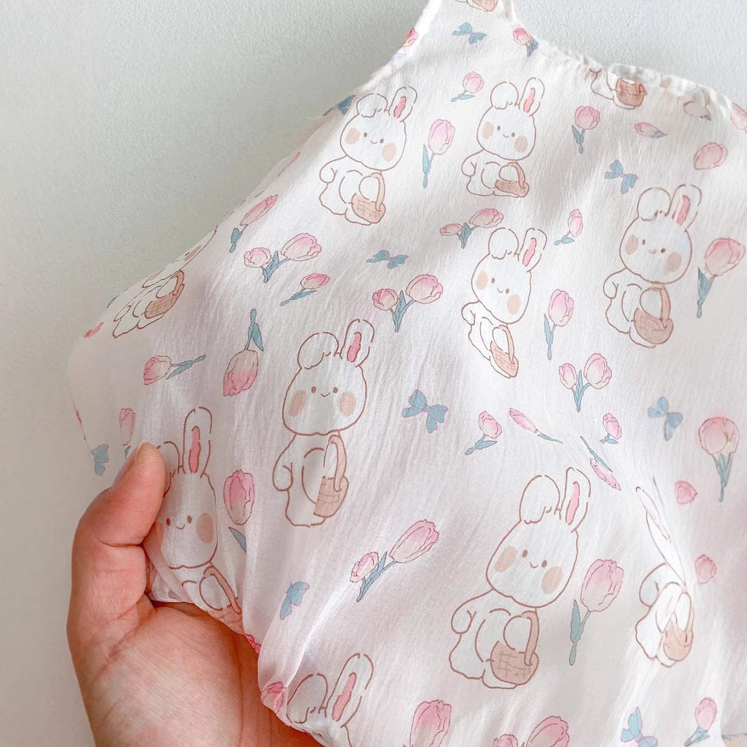 ノースリーブロンパース うさ耳襟ノースリーブロンパース【mh0010326】