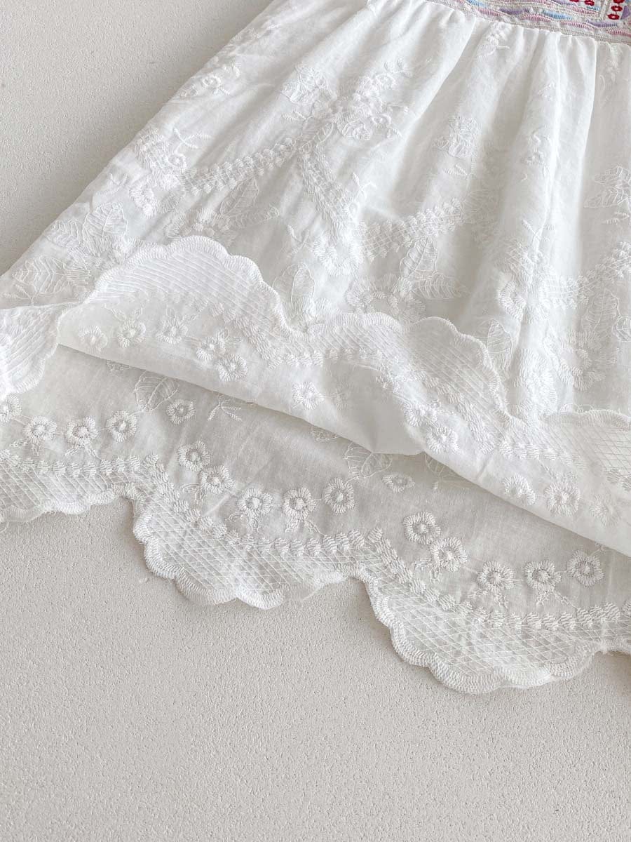 半袖ワンピース スクエアネックフリルスリーブワンピース【mh0010327】