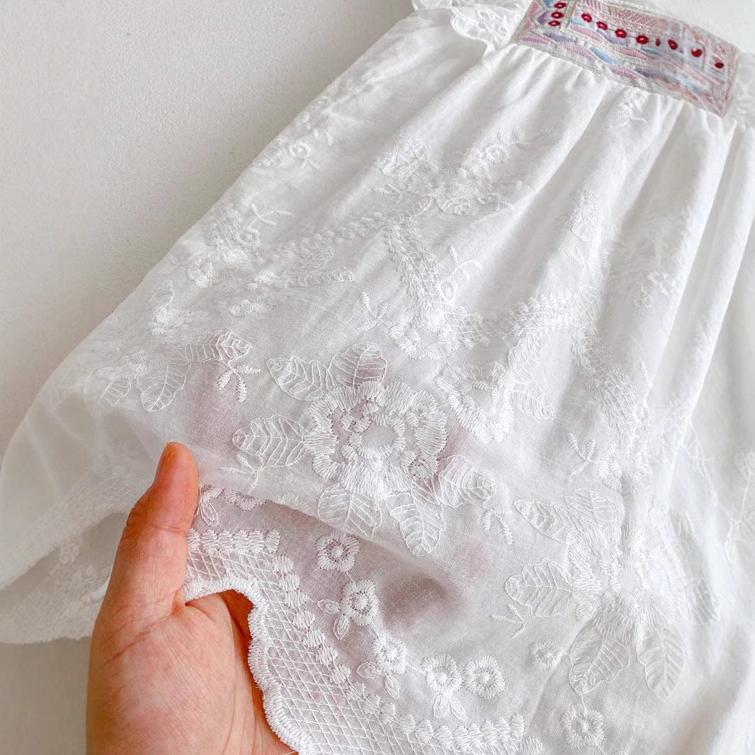 半袖ワンピース スクエアネックフリルスリーブワンピース【mh0010327】