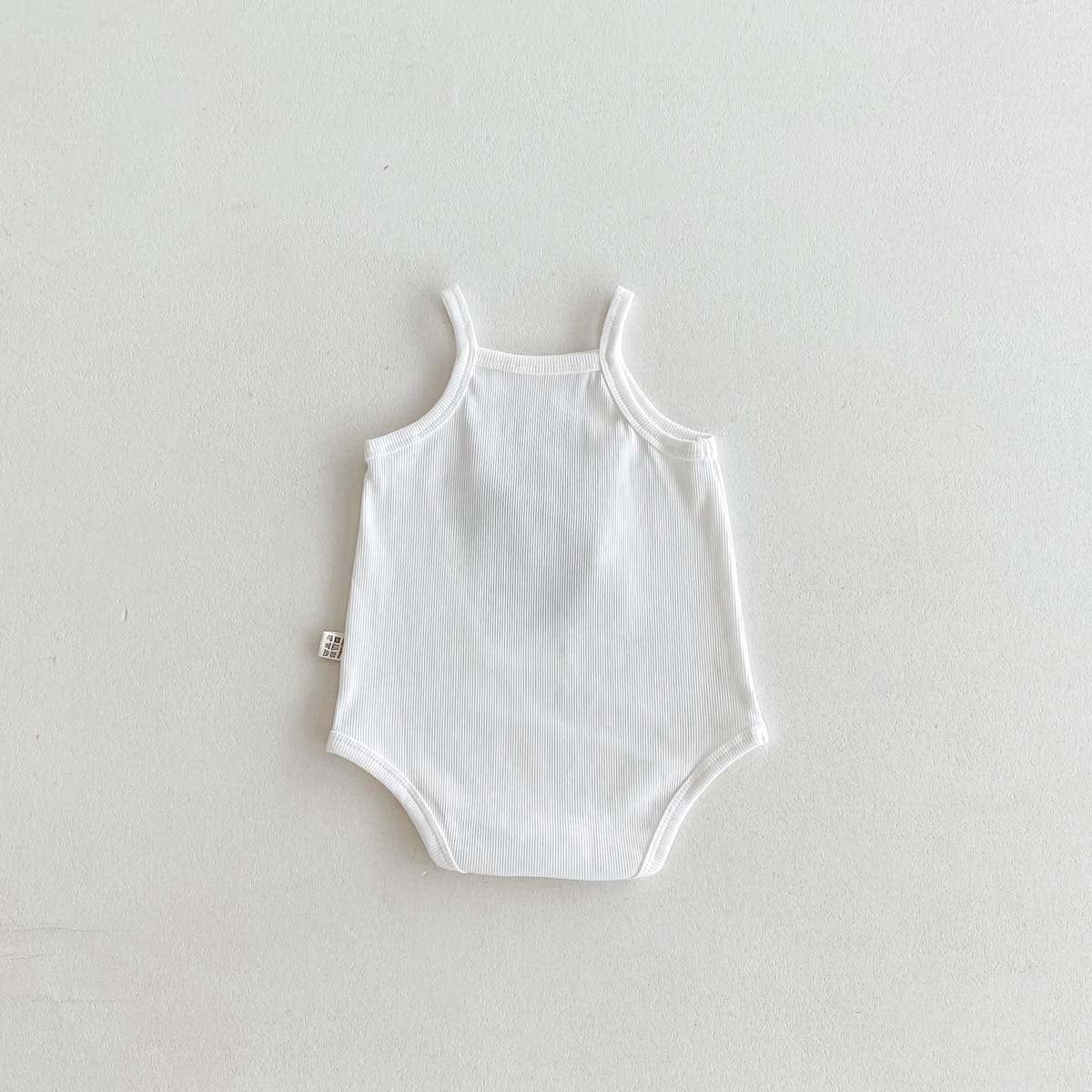 ノースリーブロンパース ベアくまリボンキャミソールボディスーツ【mh0010329】