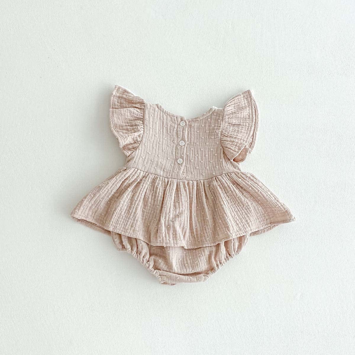 半袖ロンパース レース襟半袖フリルスカートロンパース【mh0010331】