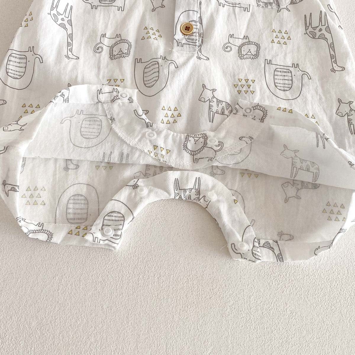 半袖ロンパース アニマルプリント半袖ジャンプスーツ【mh0010333】