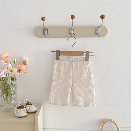 レギンスパンツ シンプルメロウフリルショートレギンスパンツ【mh0010338】