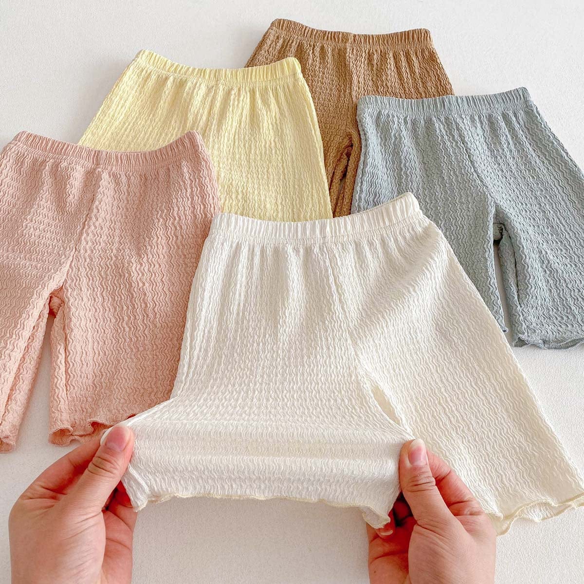 レギンスパンツ シンプルメロウフリルショートレギンスパンツ【mh0010338】