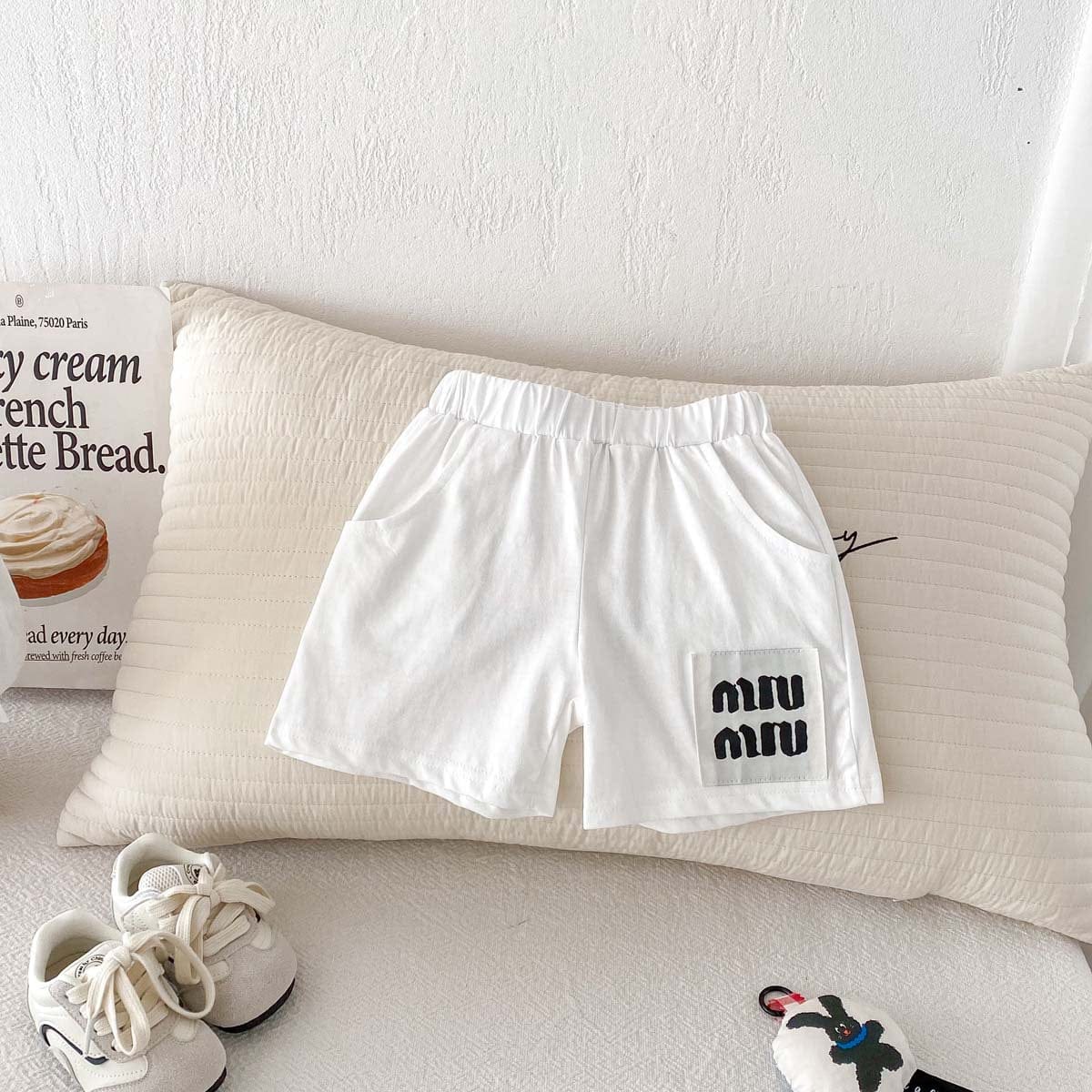 ハーフパンツ・ショートパンツ ボーダー/無地ビッグタグショートパンツ【mh0010347】