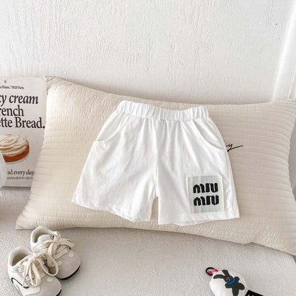 ハーフパンツ・ショートパンツ ボーダー/無地ビッグタグショートパンツ【mh0010347】