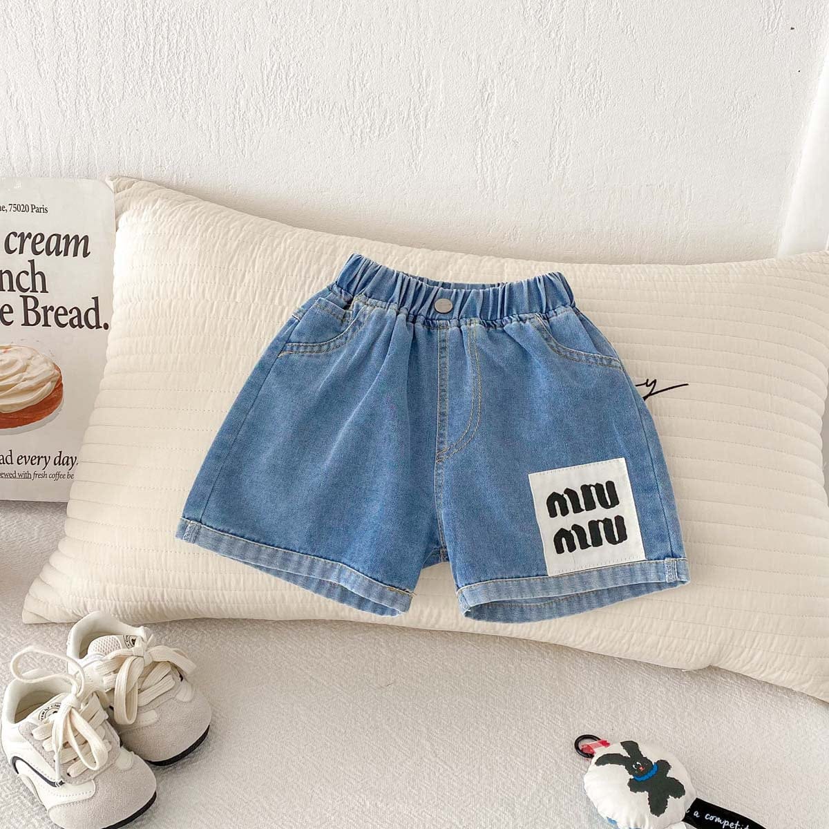 ハーフパンツ・ショートパンツ ボーダー/無地ビッグタグショートパンツ【mh0010347】