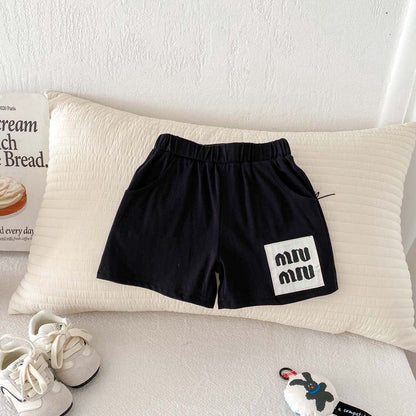 ハーフパンツ・ショートパンツ ボーダー/無地ビッグタグショートパンツ【mh0010347】