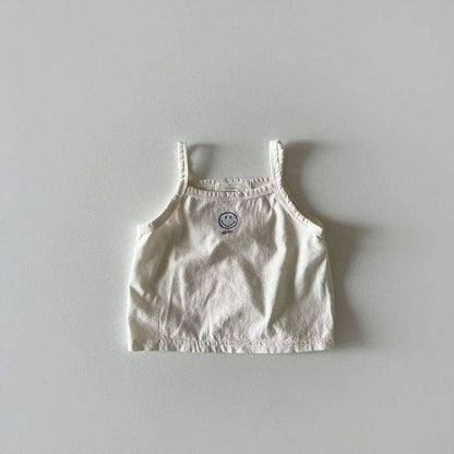 タンクトップ・キャミソール・ノースリーブトップス スマイルプリントキャミソールトップス【mh0010351】