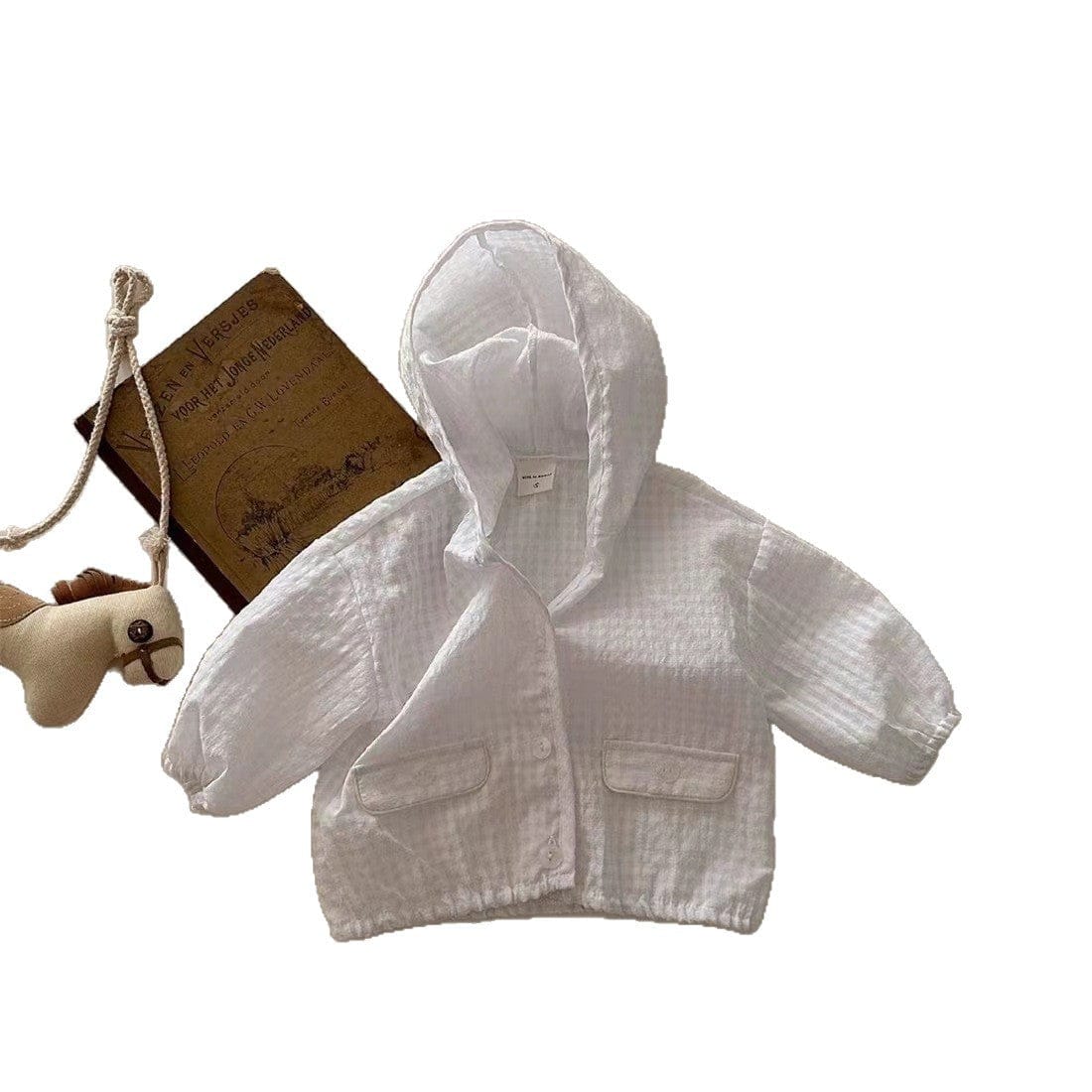 ショートコート・ジャケット・ジャンパー 薄手チェックフーディジャケット【mh0010355】