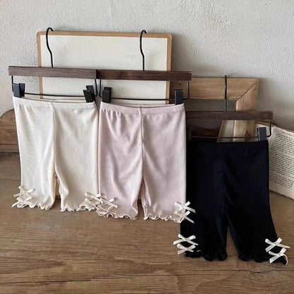 レギンスパンツ サイドリボンショートレギンスパンツ【mh0010371】