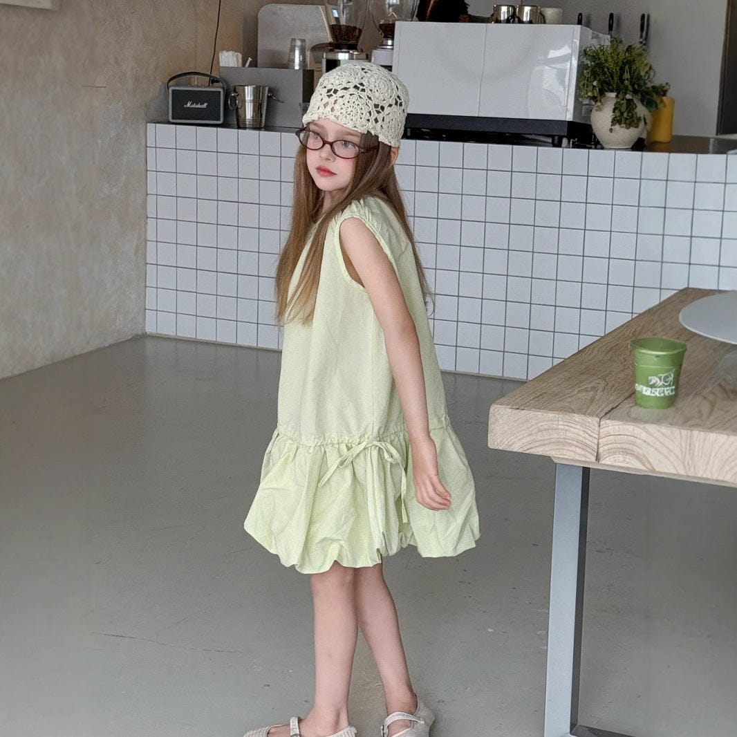 ノースリーブワンピース ドロストバルーンスカートノースリーブワンピース【mh0010390】