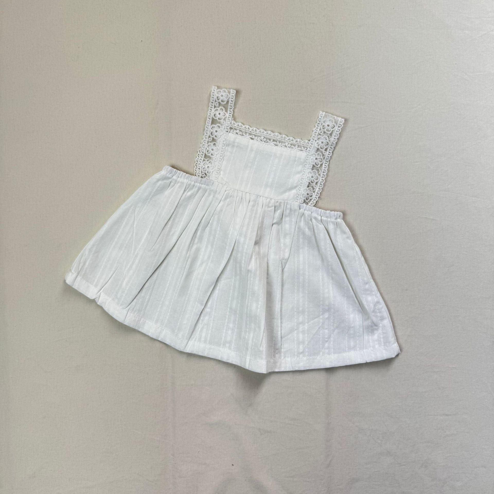 ノースリーブワンピース ショルダーレースキャミソールワンピース【mh0010414】