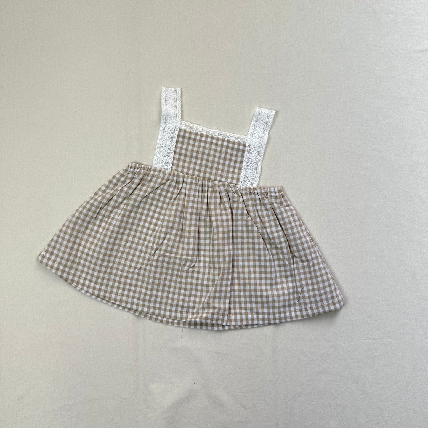 ノースリーブワンピース ショルダーレースキャミソールワンピース【mh0010414】