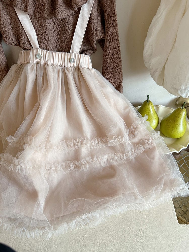 スカート サスペンダーチュチュチュールスカート【mh0010562】