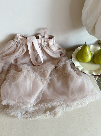 スカート サスペンダーチュチュチュールスカート【mh0010562】