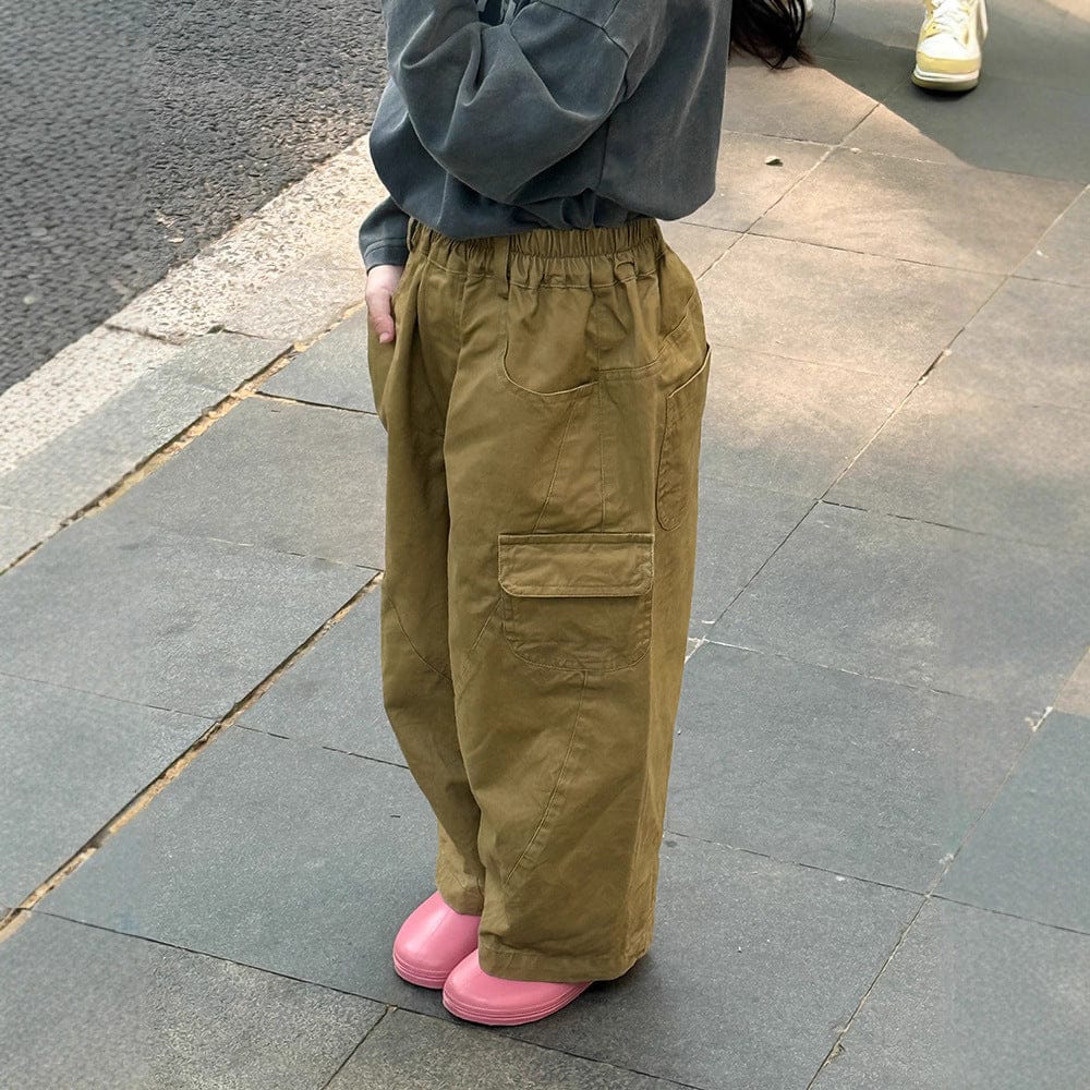 ロングパンツ・スウェットパンツ サイドポケットロングルーズワイドパンツ【mh0010563】