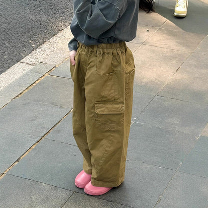 ロングパンツ・スウェットパンツ サイドポケットロングルーズワイドパンツ【mh0010563】