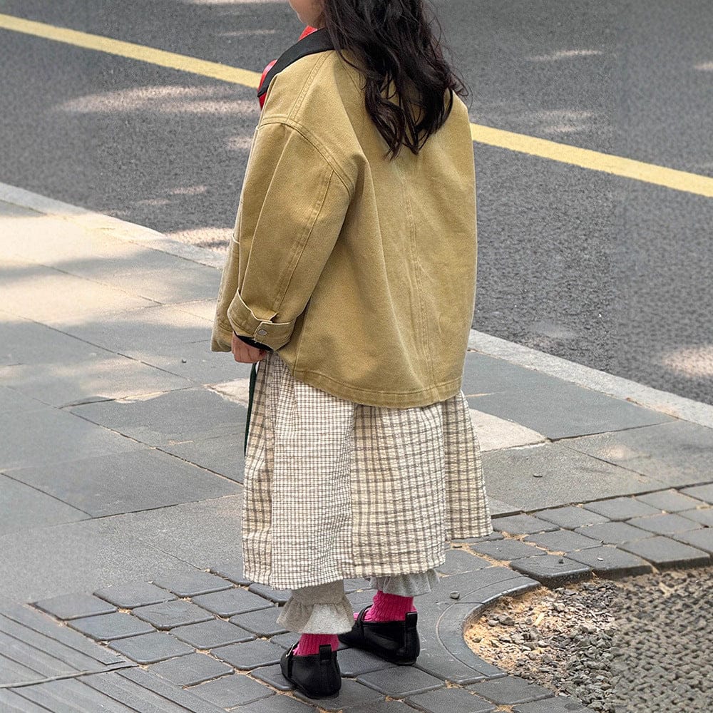 ショートコート・ジャケット・ジャンパー 襟付きブルゾンジャケット【mh0010568】