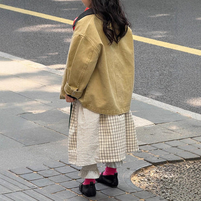 ショートコート・ジャケット・ジャンパー 襟付きブルゾンジャケット【mh0010568】