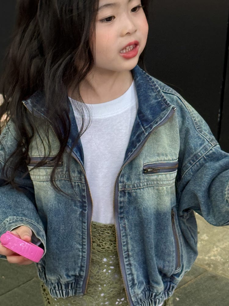 ショートコート・ジャケット・ジャンパー ジップアップデニムブルゾンジャケット【mh0010570】