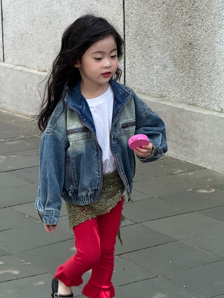 ショートコート・ジャケット・ジャンパー ジップアップデニムブルゾンジャケット【mh0010570】