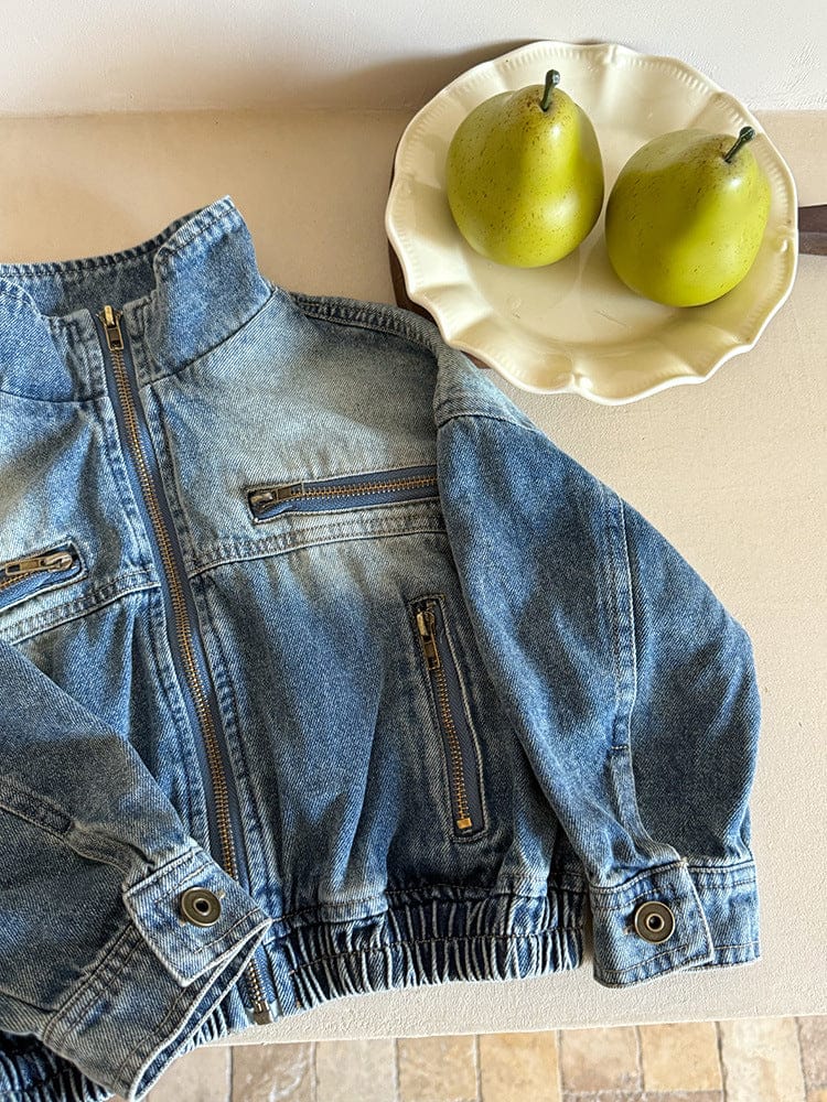 ショートコート・ジャケット・ジャンパー ジップアップデニムブルゾンジャケット【mh0010570】