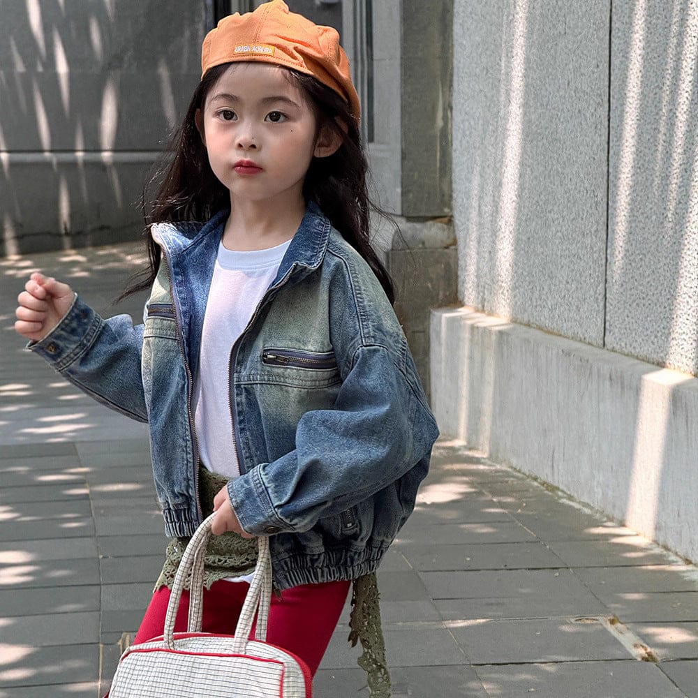 ショートコート・ジャケット・ジャンパー ジップアップデニムブルゾンジャケット【mh0010570】