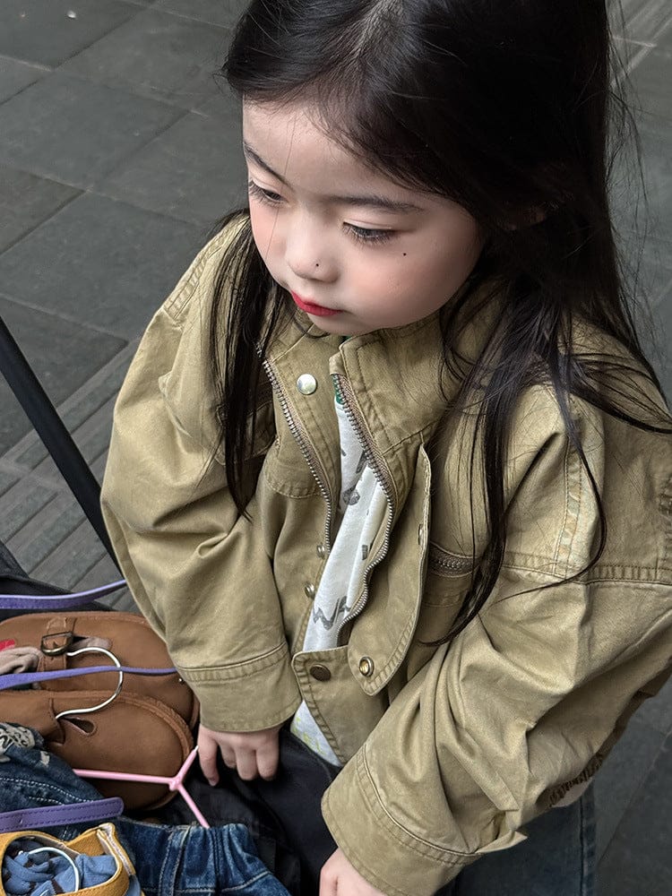 ショートコート・ジャケット・ジャンパー ジップアップ前立てブルゾンジャケット【mh0010575】