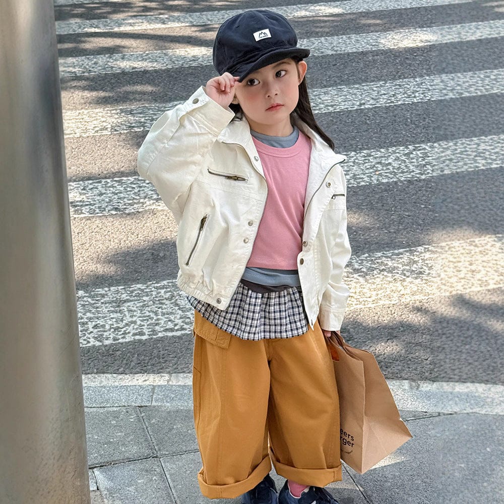 ショートコート・ジャケット・ジャンパー ジップアップ前立てブルゾンジャケット【mh0010575】