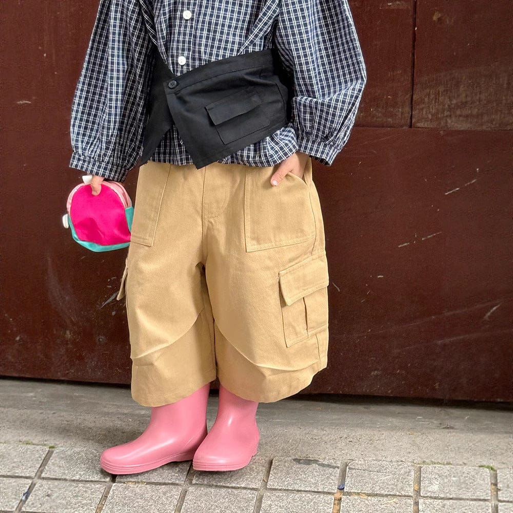 ロングパンツ・スウェットパンツ カーゴクロップドワイドパンツ【mh0010577】