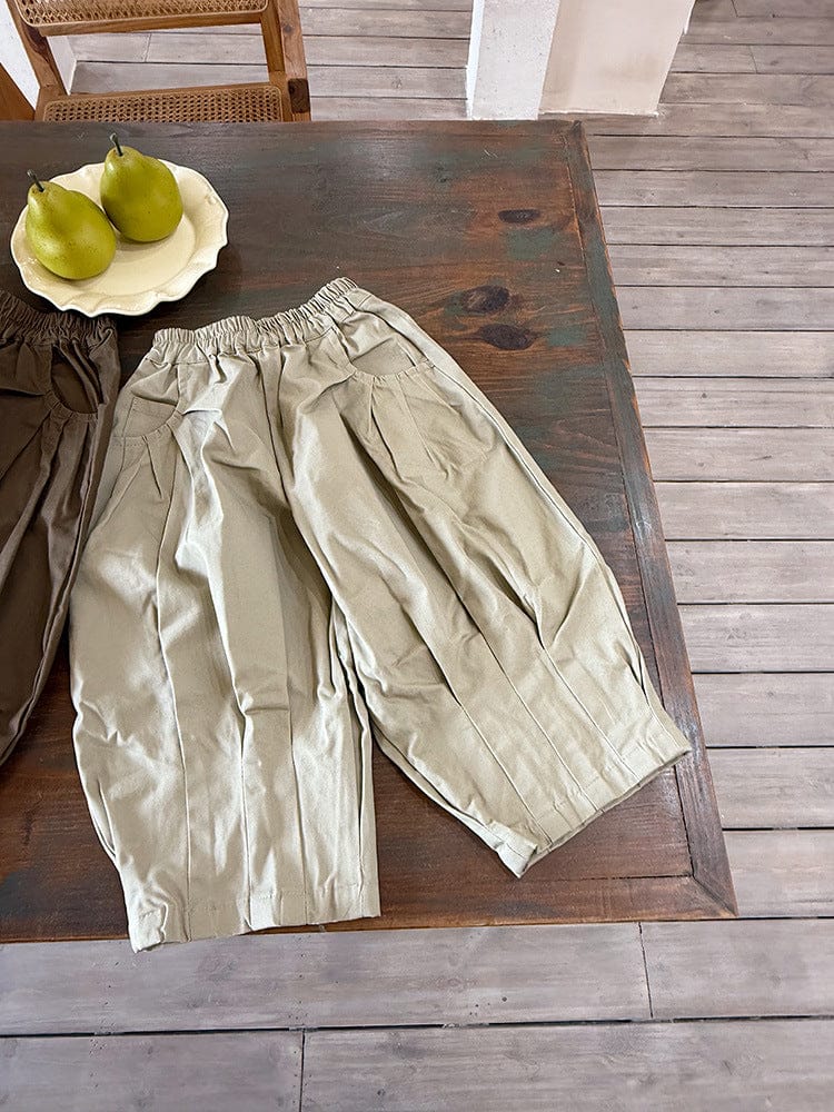 ロングパンツ・スウェットパンツ タック入りルーズロングワイドパンツ【mh0010583】