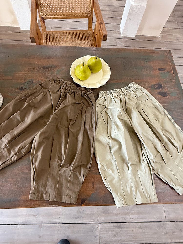 ロングパンツ・スウェットパンツ タック入りルーズロングワイドパンツ【mh0010583】