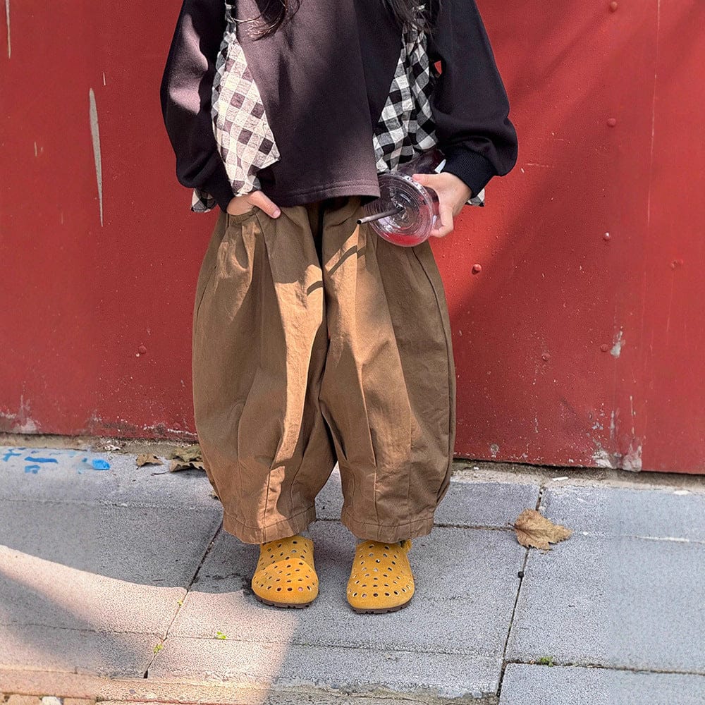 ロングパンツ・スウェットパンツ タック入りルーズロングワイドパンツ【mh0010583】