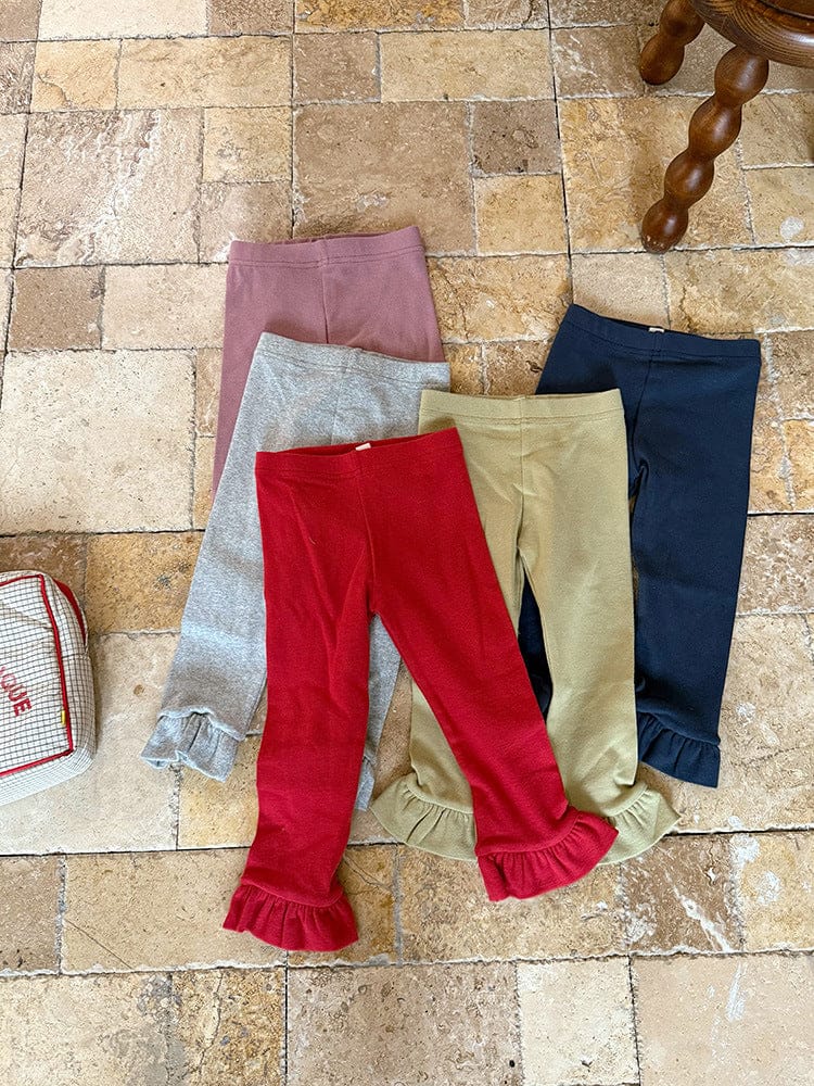 レギンスパンツ 裾フリルガーリーレギンスパンツ【mh0010585】