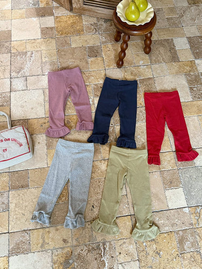 レギンスパンツ 裾フリルガーリーレギンスパンツ【mh0010585】