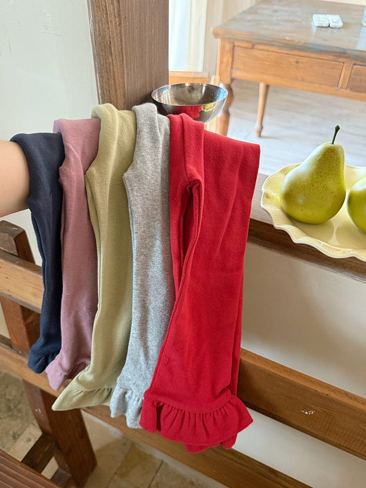 レギンスパンツ 裾フリルガーリーレギンスパンツ【mh0010585】