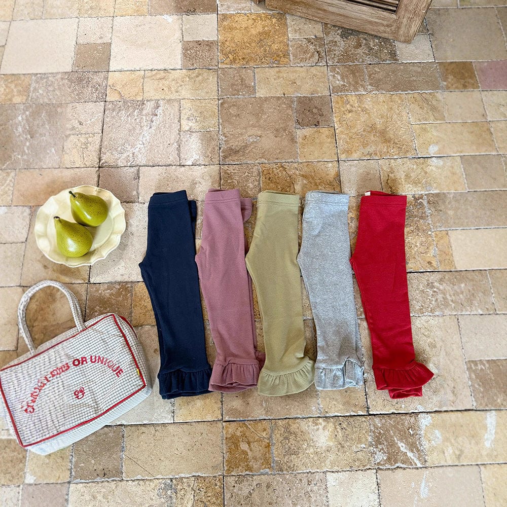 レギンスパンツ 裾フリルガーリーレギンスパンツ【mh0010585】