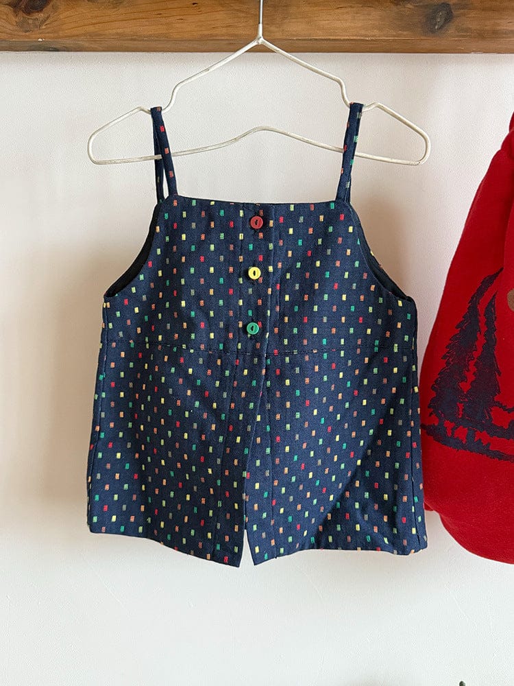 ベスト カラフルドット前あきキャミソールベスト【mh0010588】